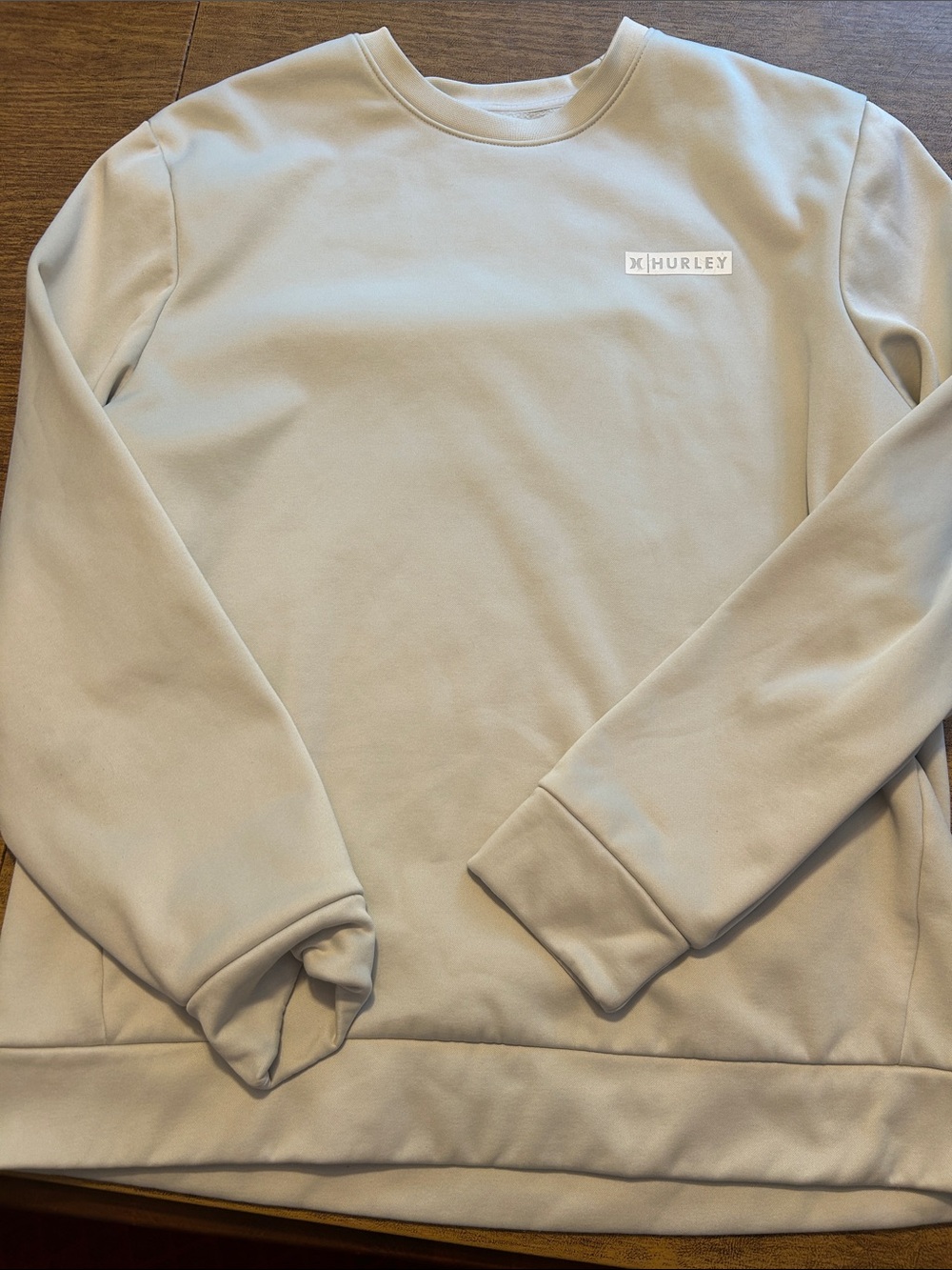 Hurley Crewneck Sweatshirt in Light Cream